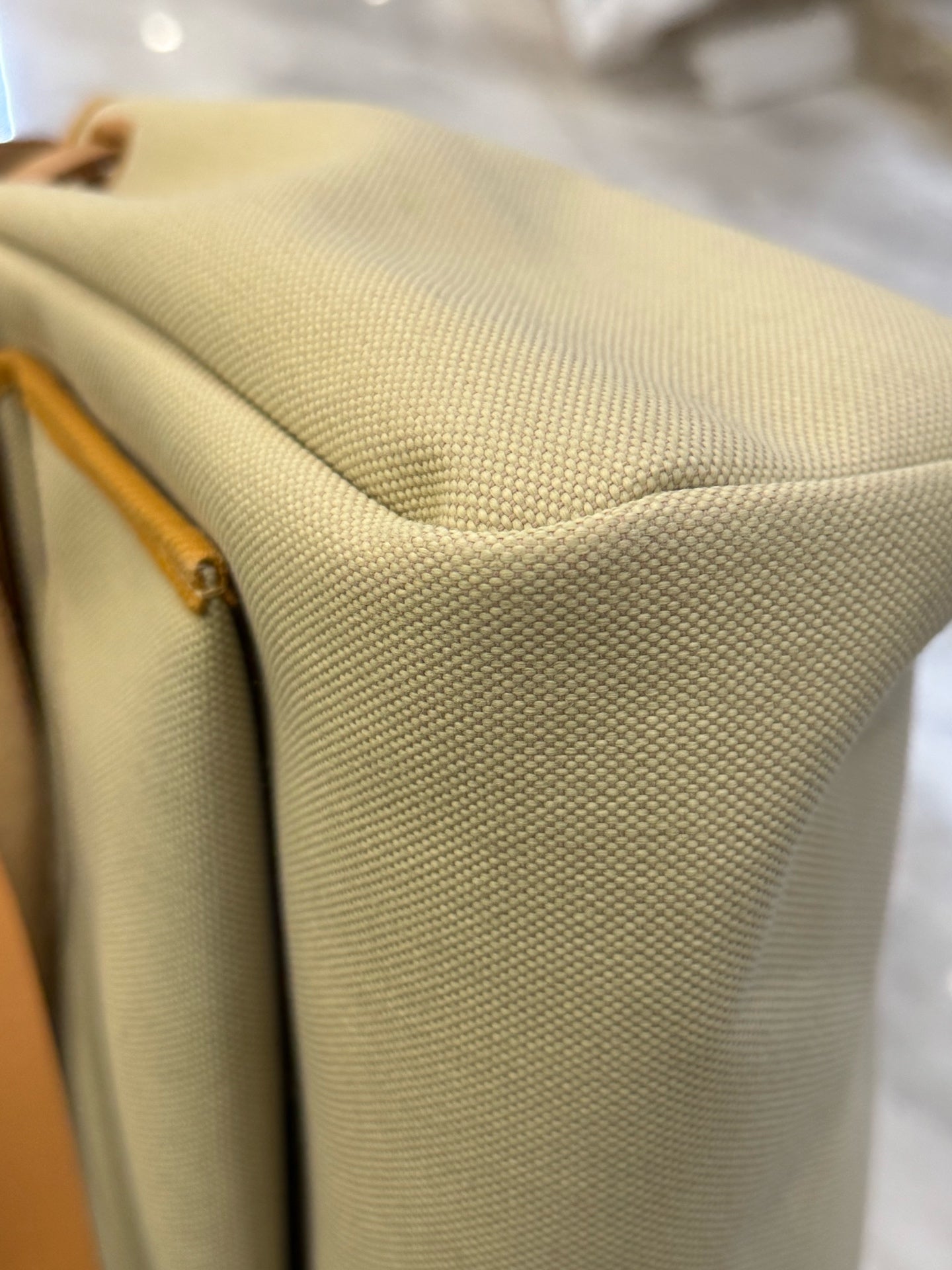 Hermès - Herbag - Cotton - Beige - (medium)