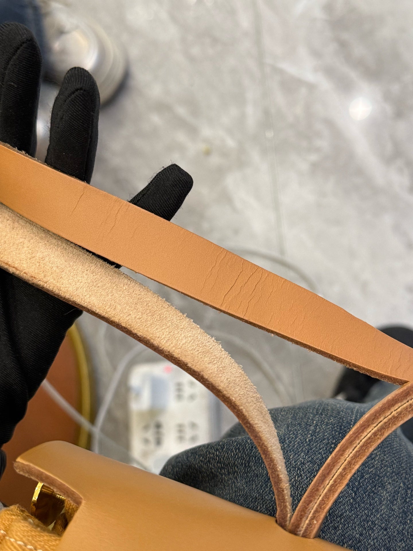Hermès - Herbag - Cotton - Beige - (medium)
