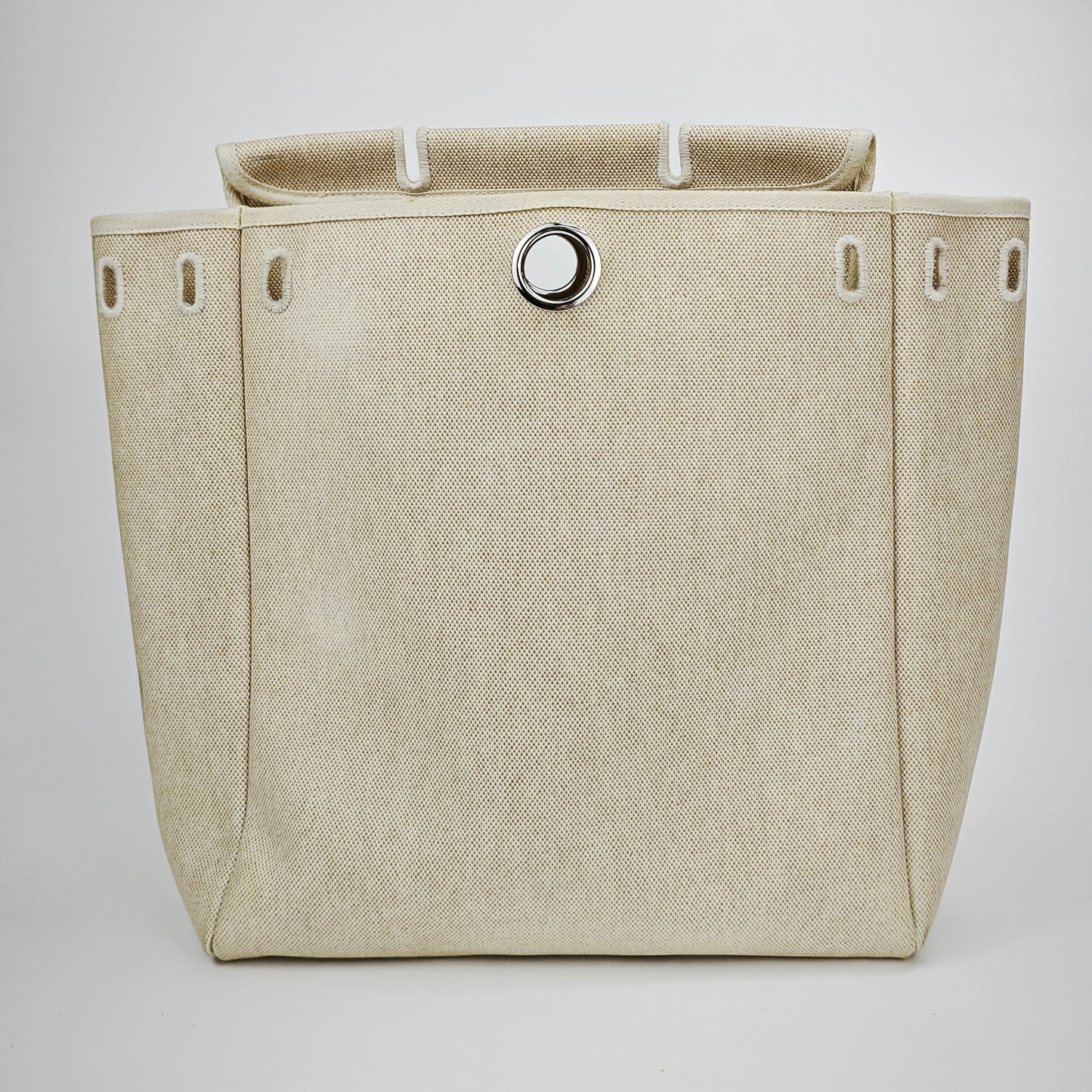 Hermès - Herbag - Cotton - Beige - (Medium)