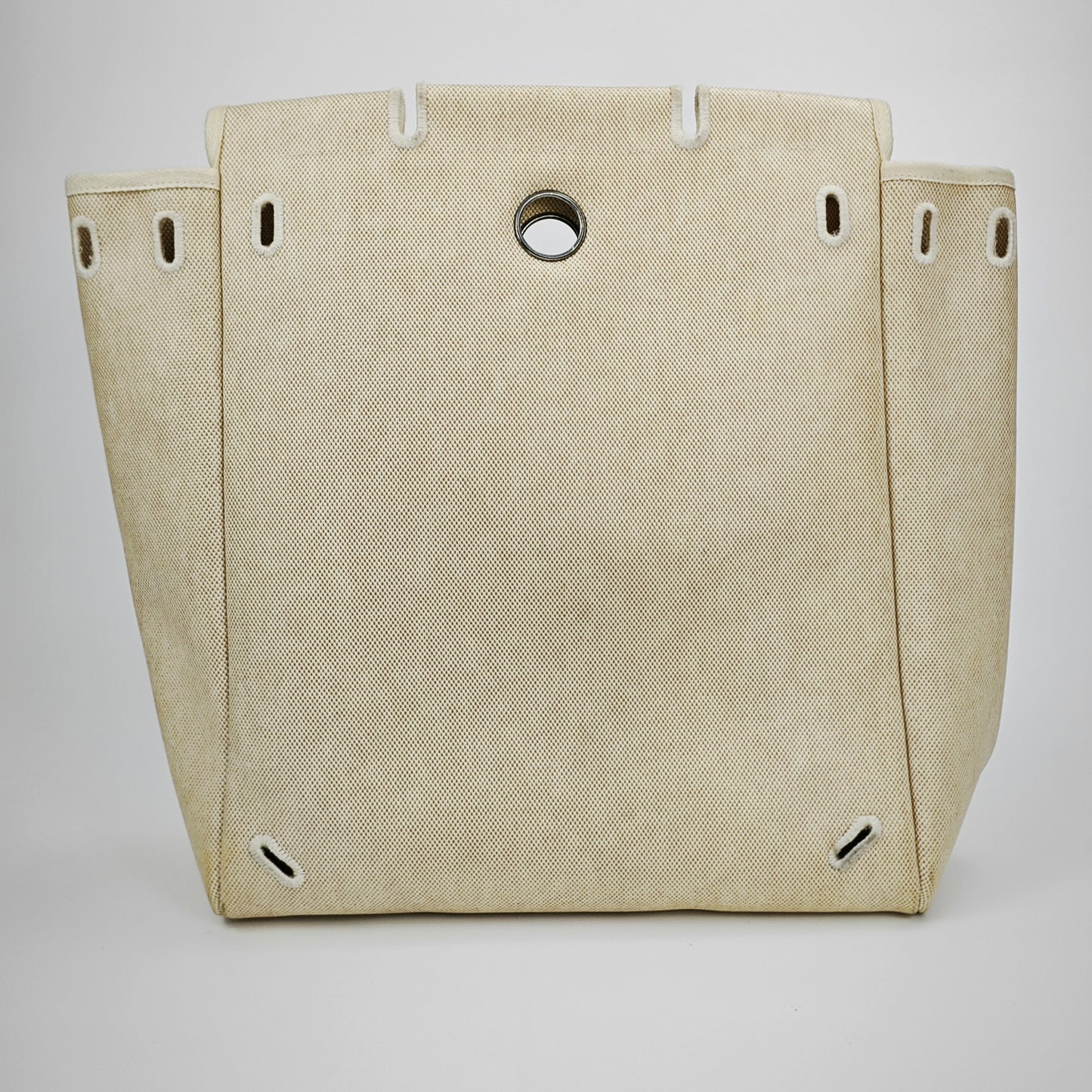 Hermès - Herbag - Cotton - Beige - (Medium)