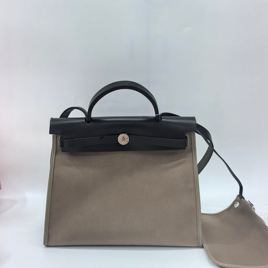 Hermes - Herbag - Leather - Brown - (31)