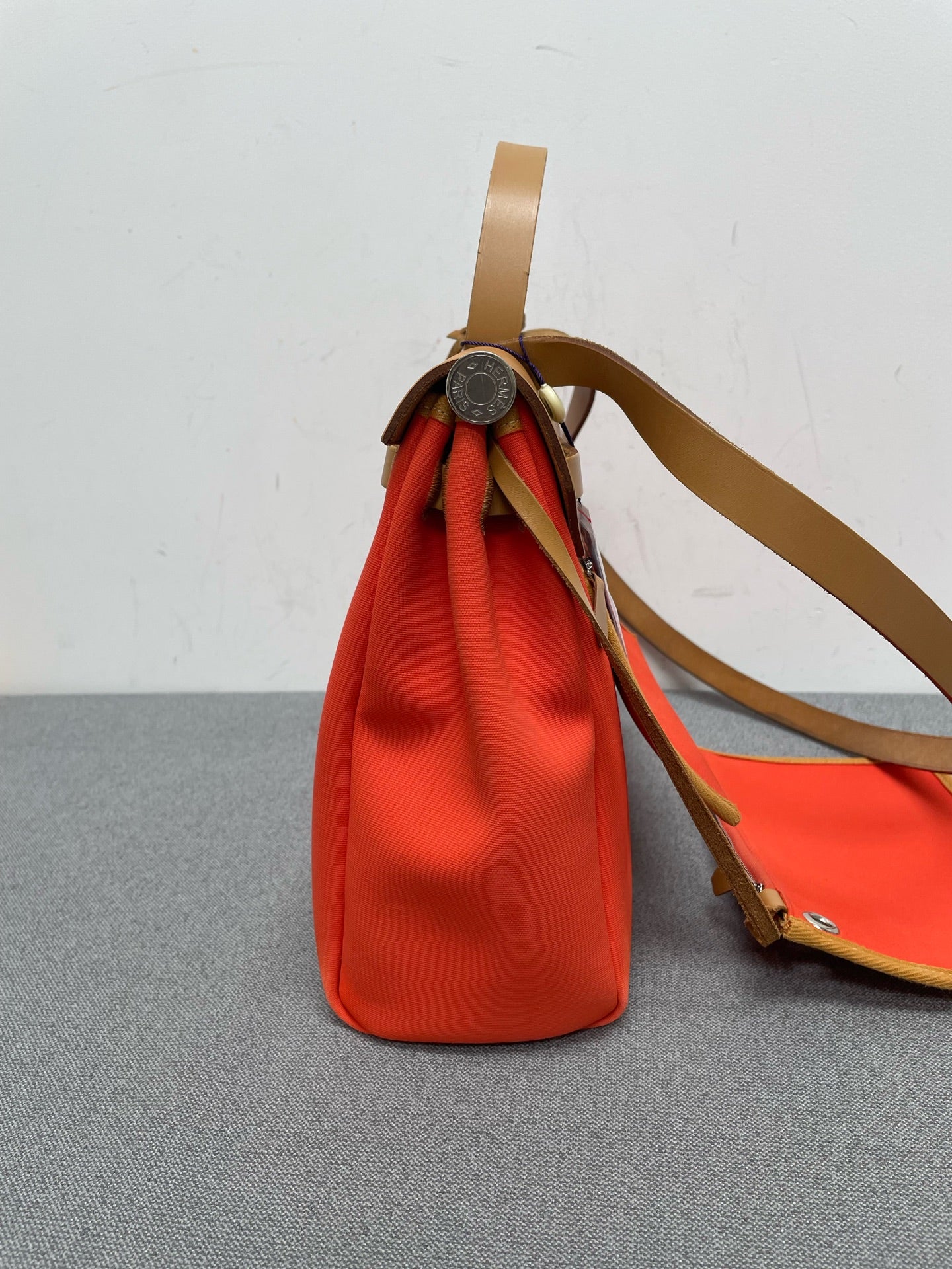 Hermès - Herbag - Leather - Orange - (medium)