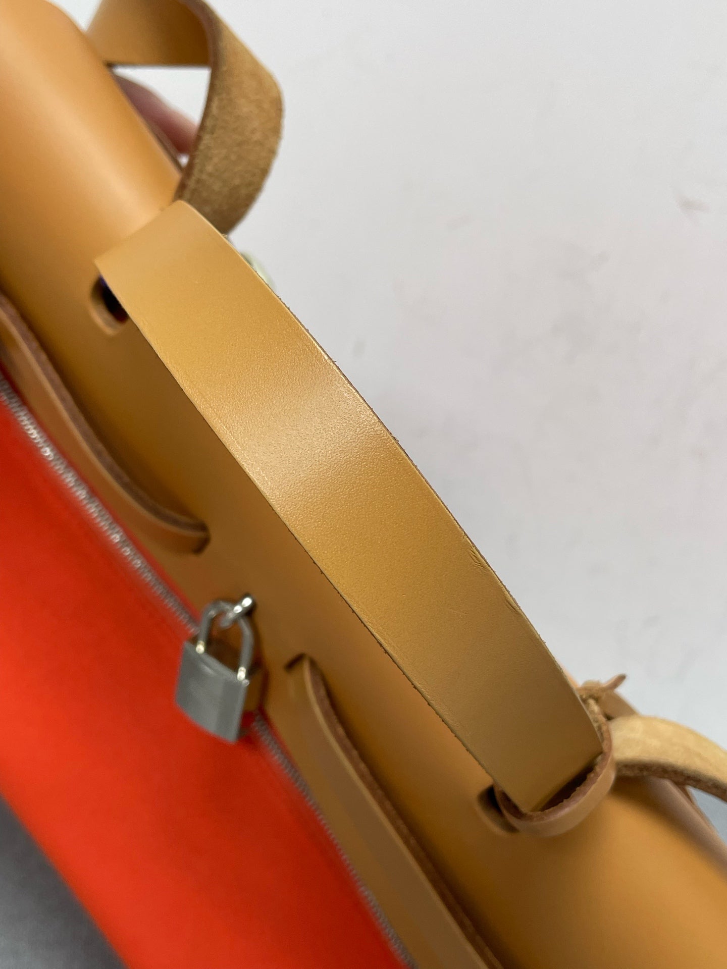 Hermès - Herbag - Leather - Orange - (medium)