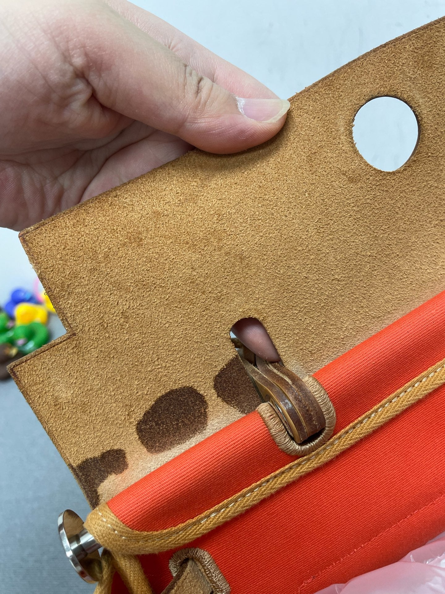 Hermès - Herbag - Leather - Orange - (medium)