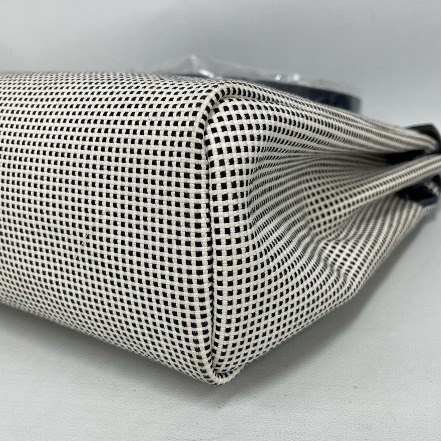 Hermès - Herbag Zip 31 - Canvas and Leather - Blue and White with Black Accents - (medium)