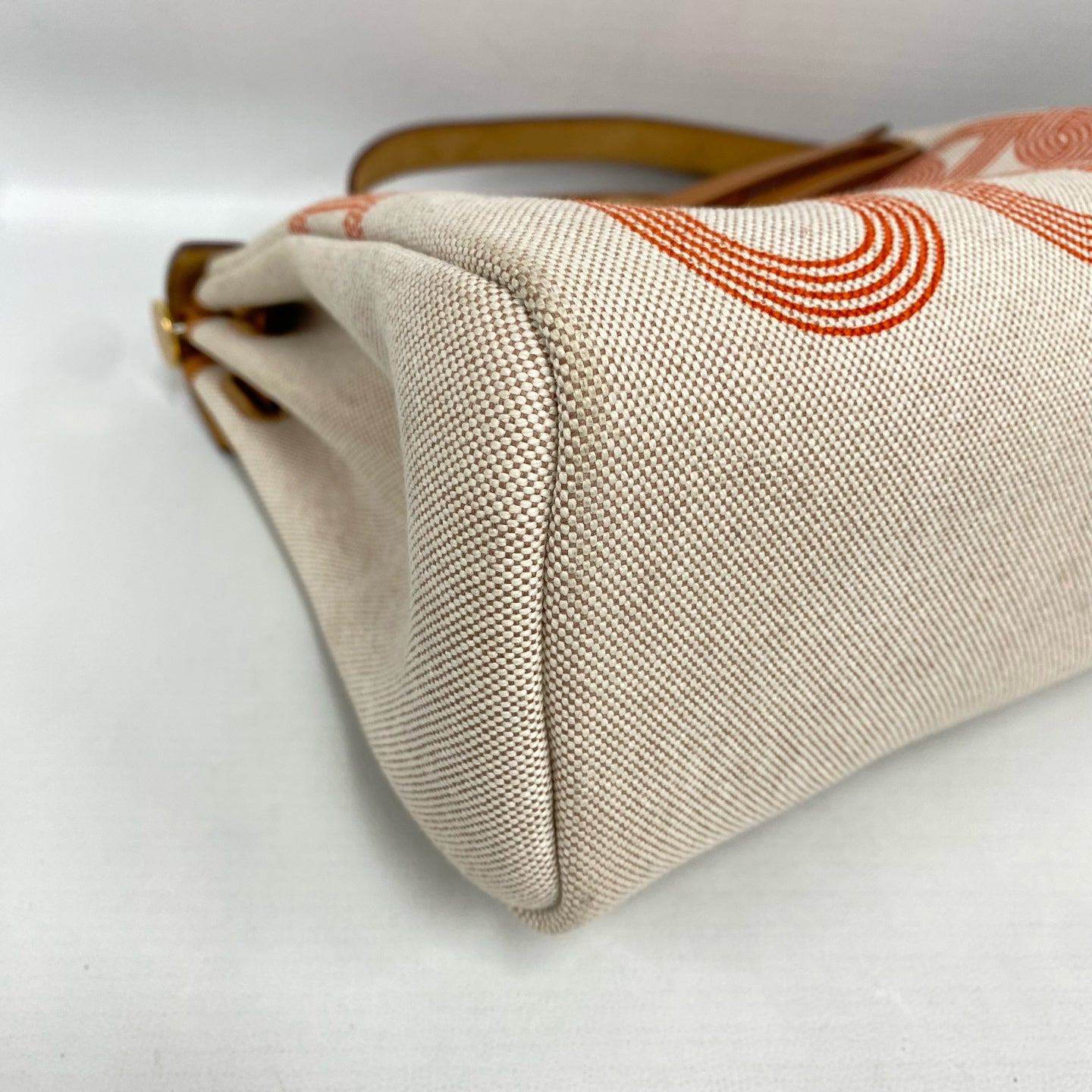 Hermès - Herbag Zip 31 - Canvas and Vache Hunter leather - Beige, Golden Brown, and Orange - (31)