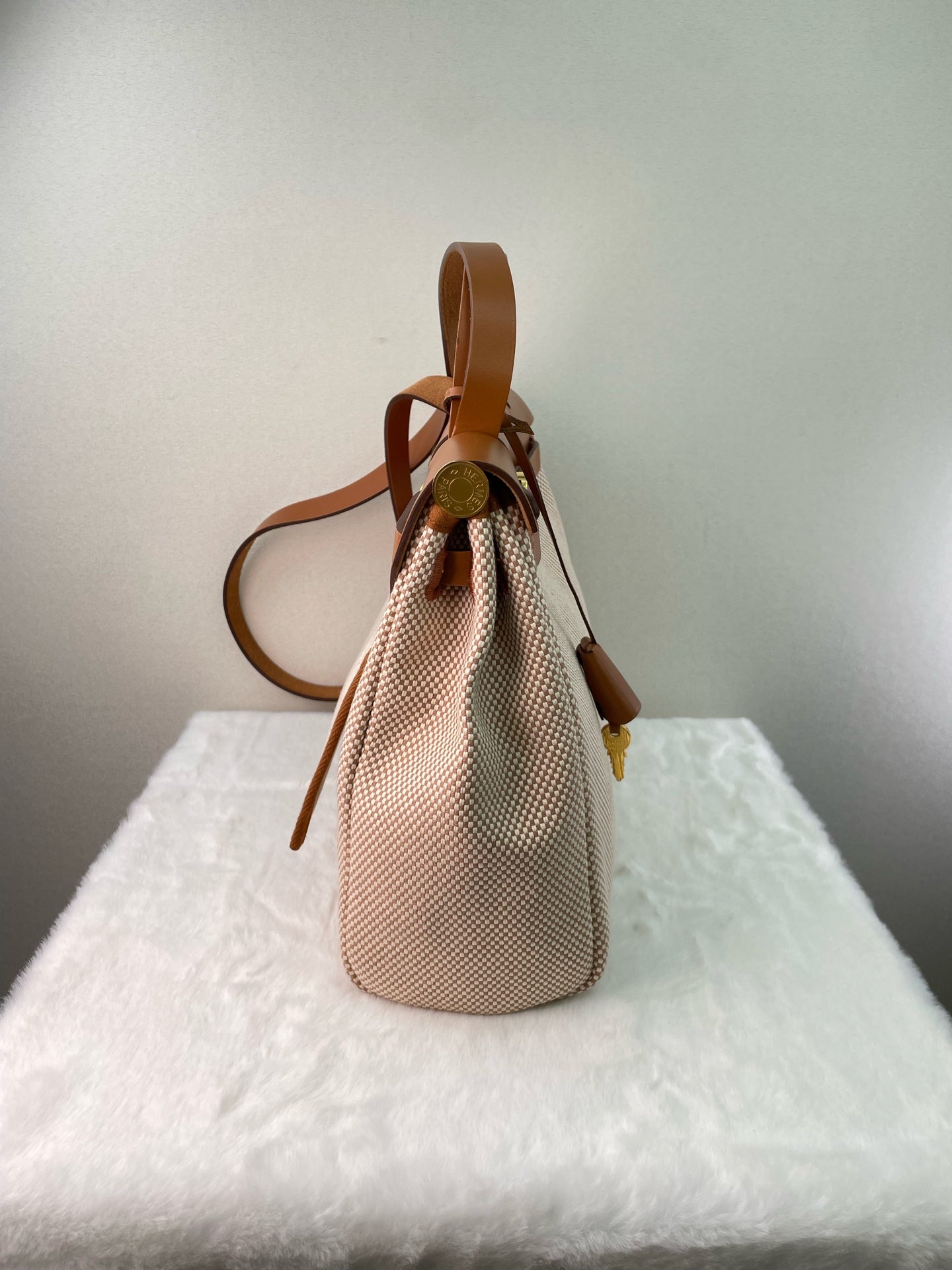 Hermès - Herbag Zip 31 - Cloth - Beige - (medium)