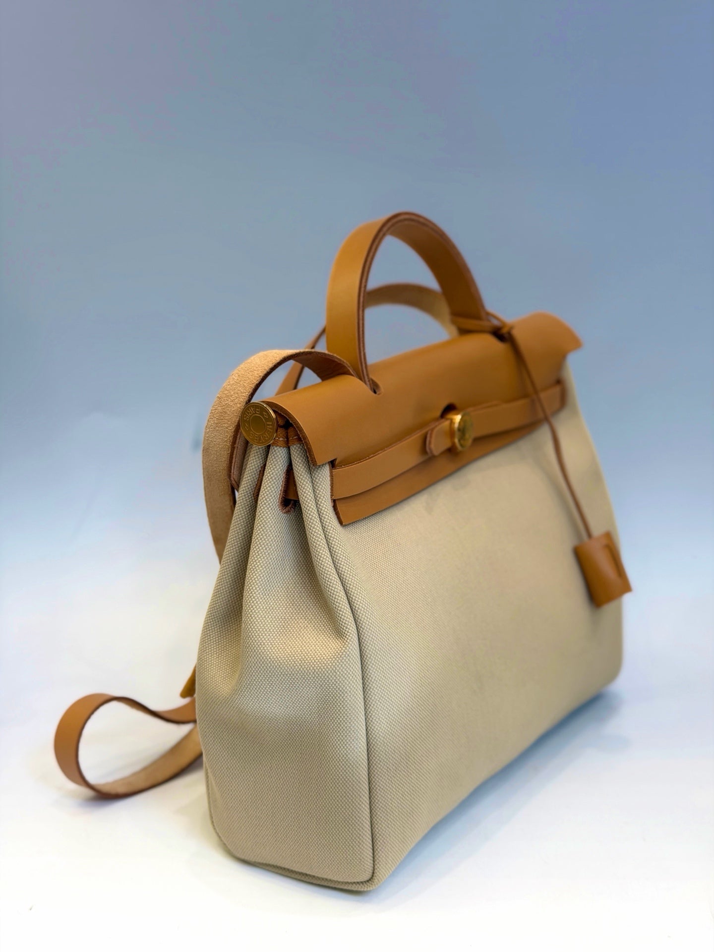 Hermès - Herbag Zip 31 - Cloth - Brown - (Medium)