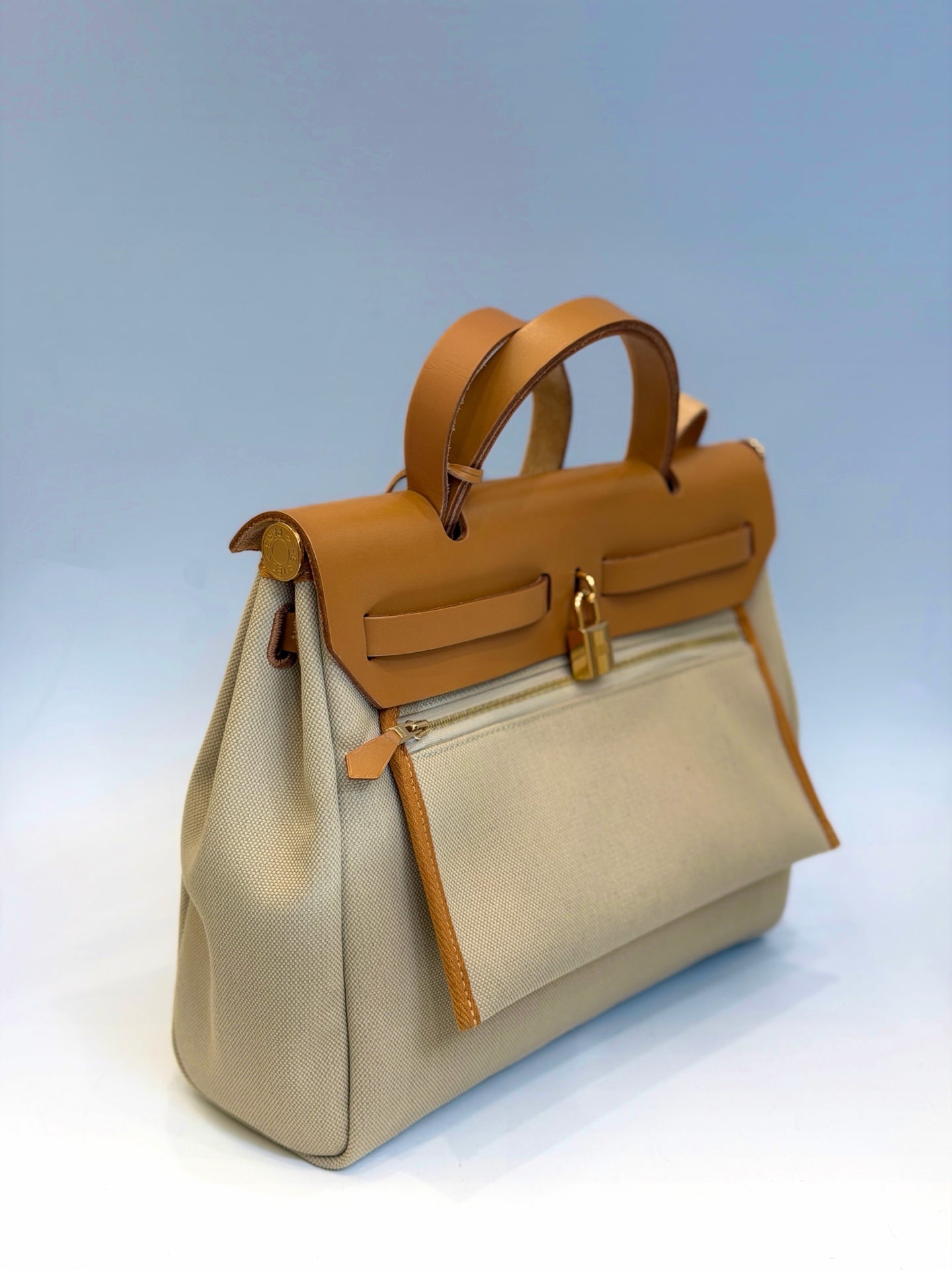 Hermès - Herbag Zip 31 - Cloth - Brown - (Medium)