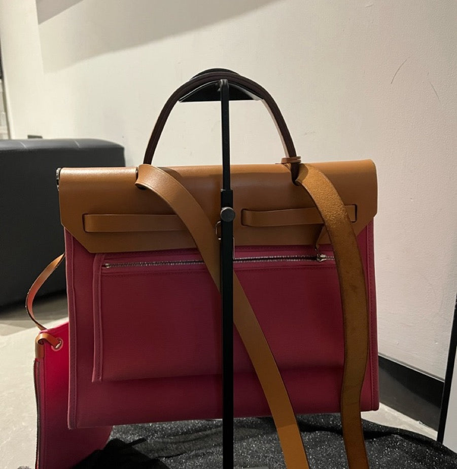 Hermes - Herbag Zip 31 - Cloth - Pink - (medium)