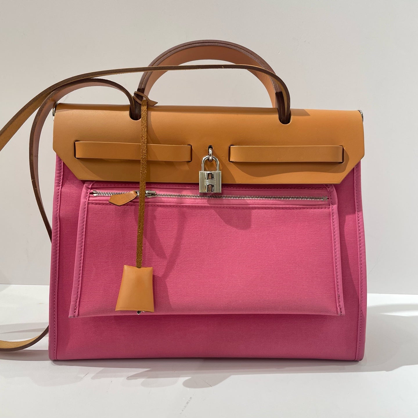 Hermès - Herbag Zip 31 - Cloth - Pink - (medium)