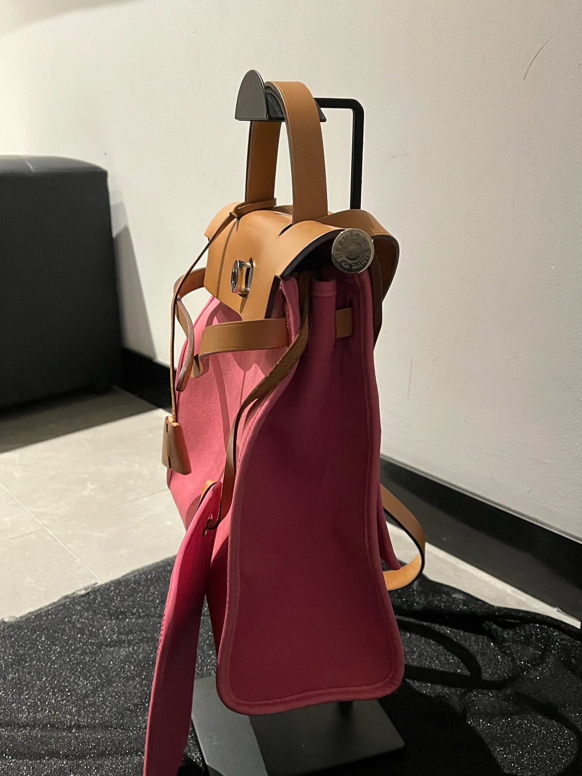 Hermes - Herbag Zip 31 - Cloth - Pink - (medium)