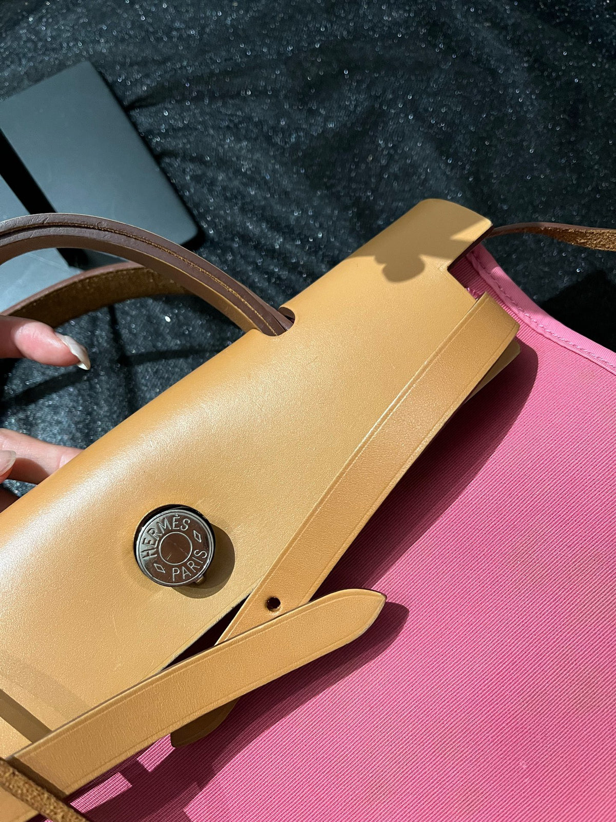 Hermes - Herbag Zip 31 - Cloth - Pink - (medium)
