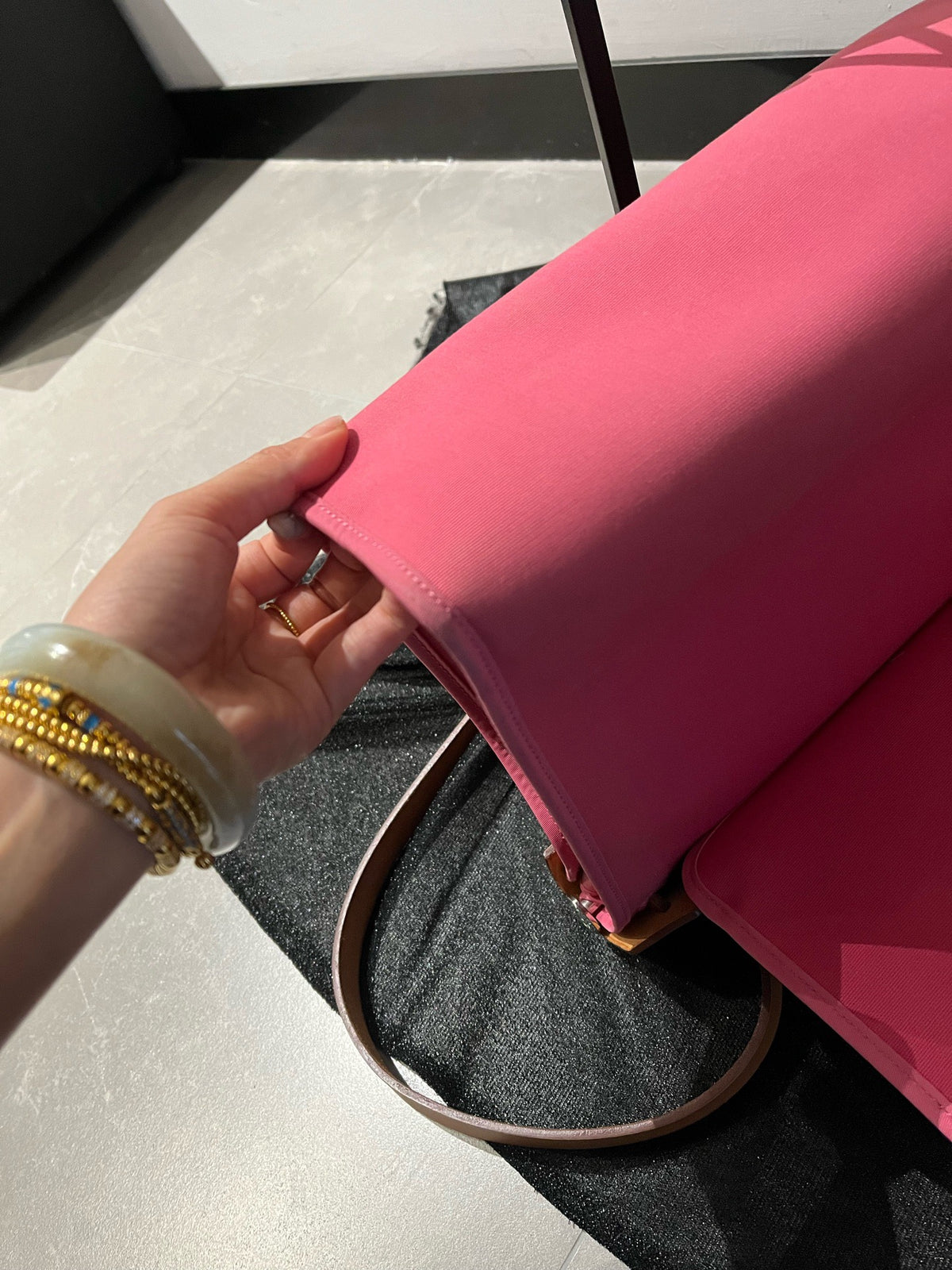 Hermes - Herbag Zip 31 - Cloth - Pink - (medium)