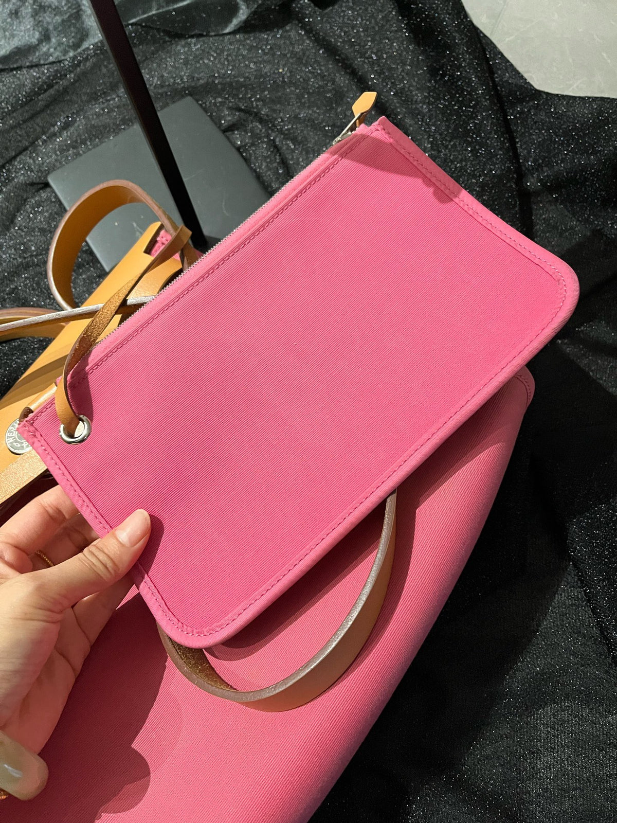 Hermes - Herbag Zip 31 - Cloth - Pink - (medium)