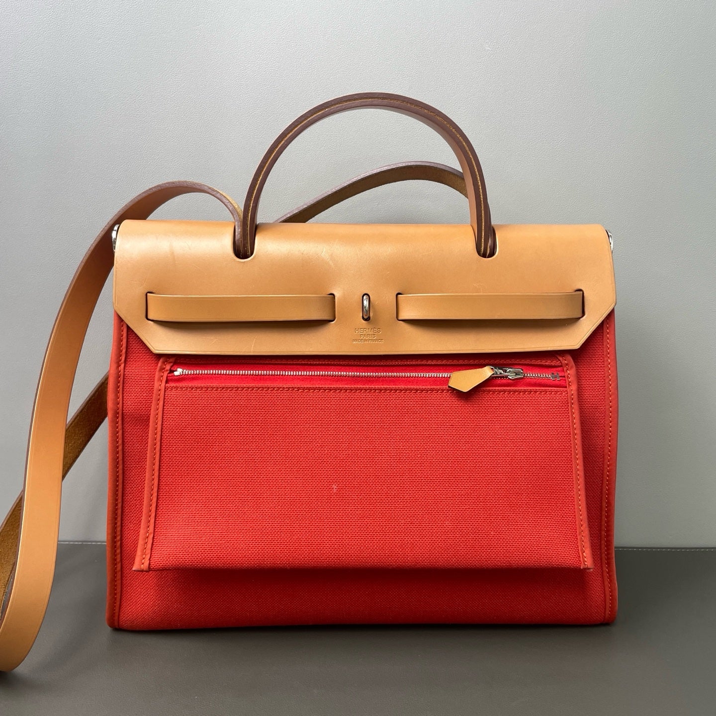 Hermès - Herbag Zip 31 - Cotton - Red - (medium)