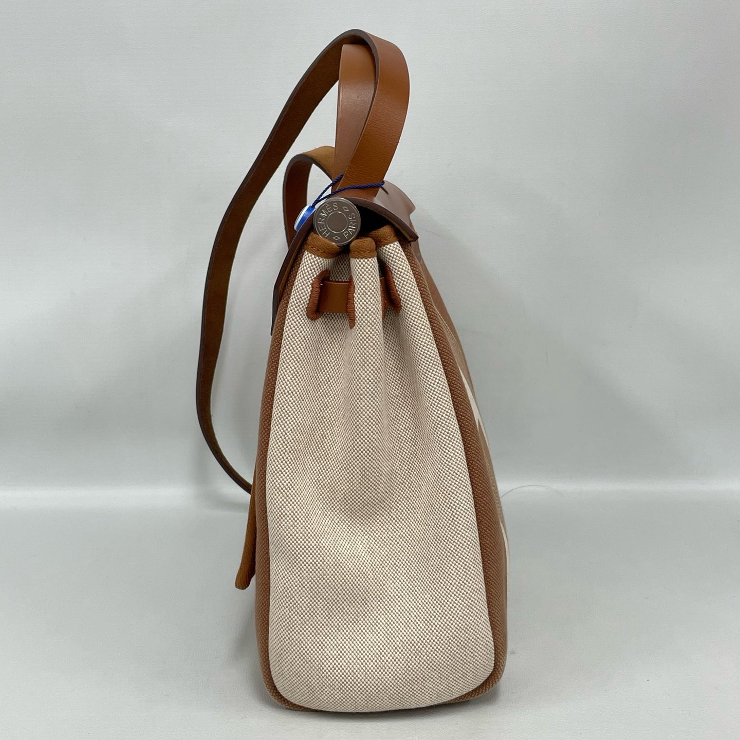 Hermès - Herbag Zip 31 - Toile H Canvas and Vache Hunter Leather - Brown and Beige - (Medium)