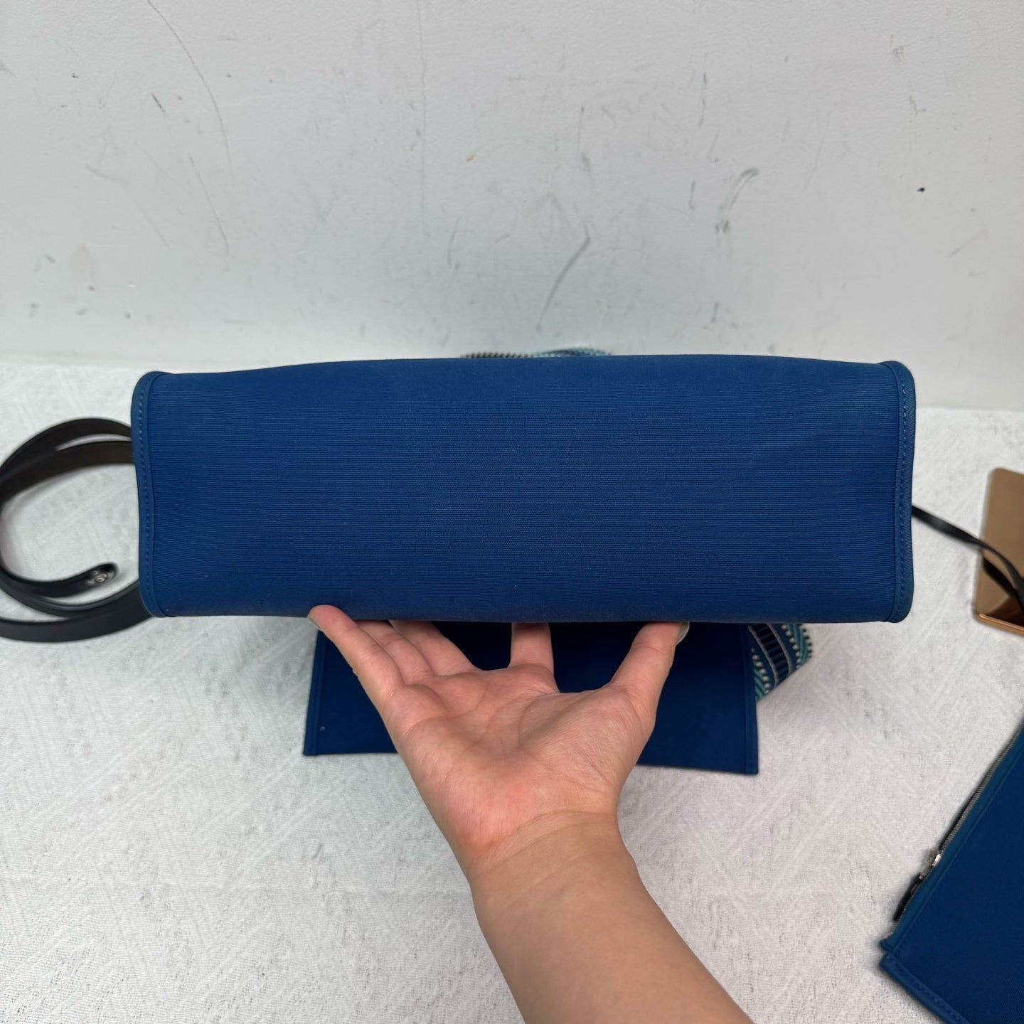 Hermès - Herbag Zip - Cloth - Blue - (medium)