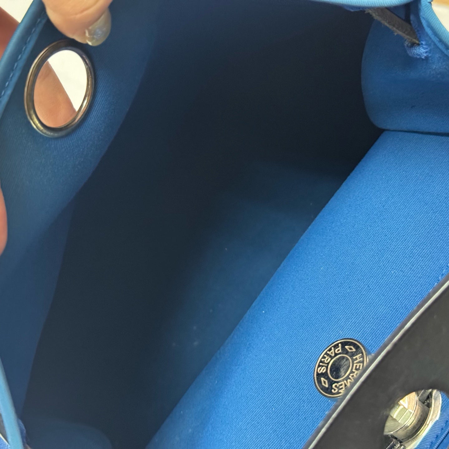 Hermès - Herbag Zip - Cloth - Blue - (medium)
