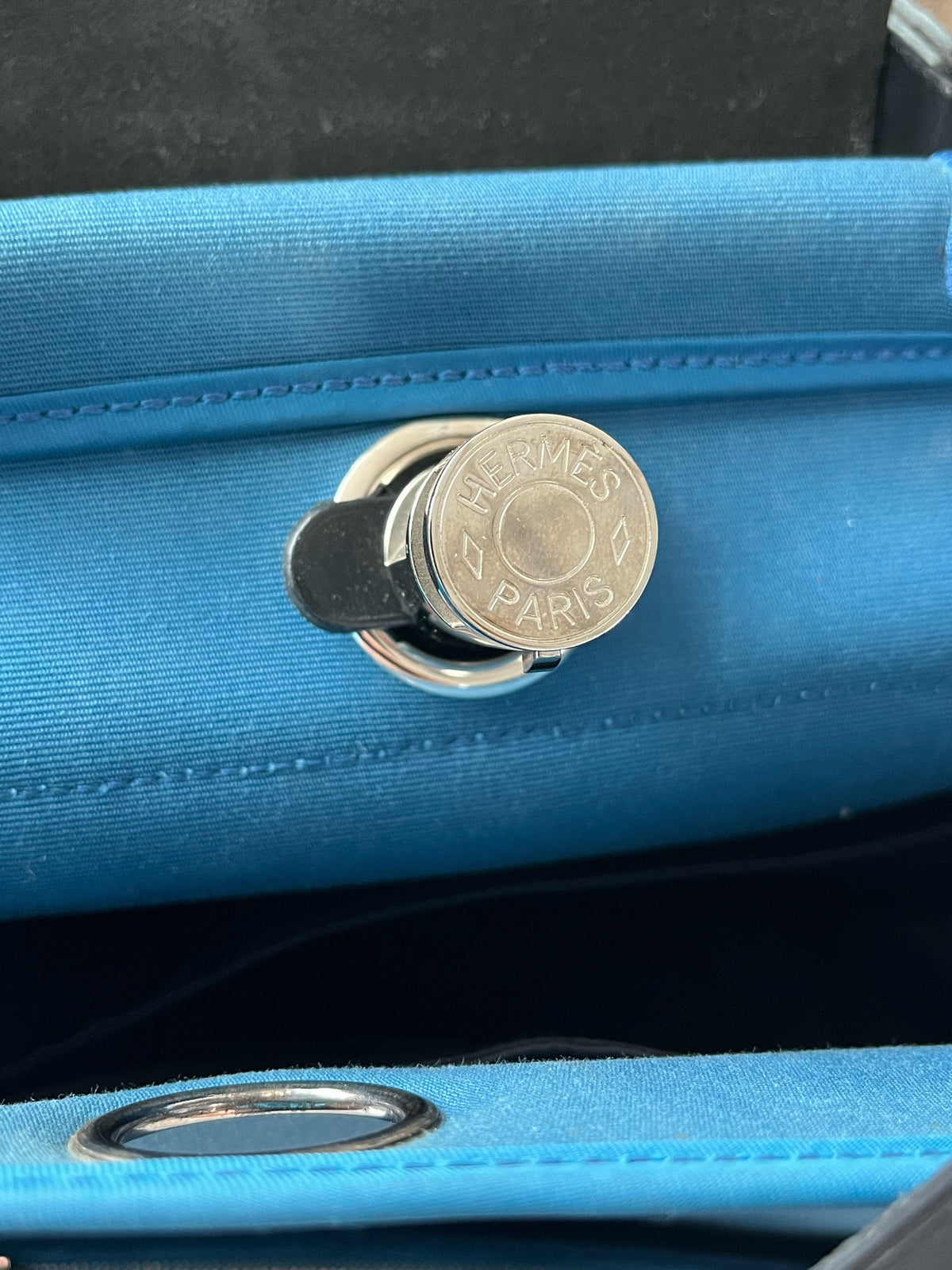 Hermes - Herbag31 - Cloth - Blue - (medium)