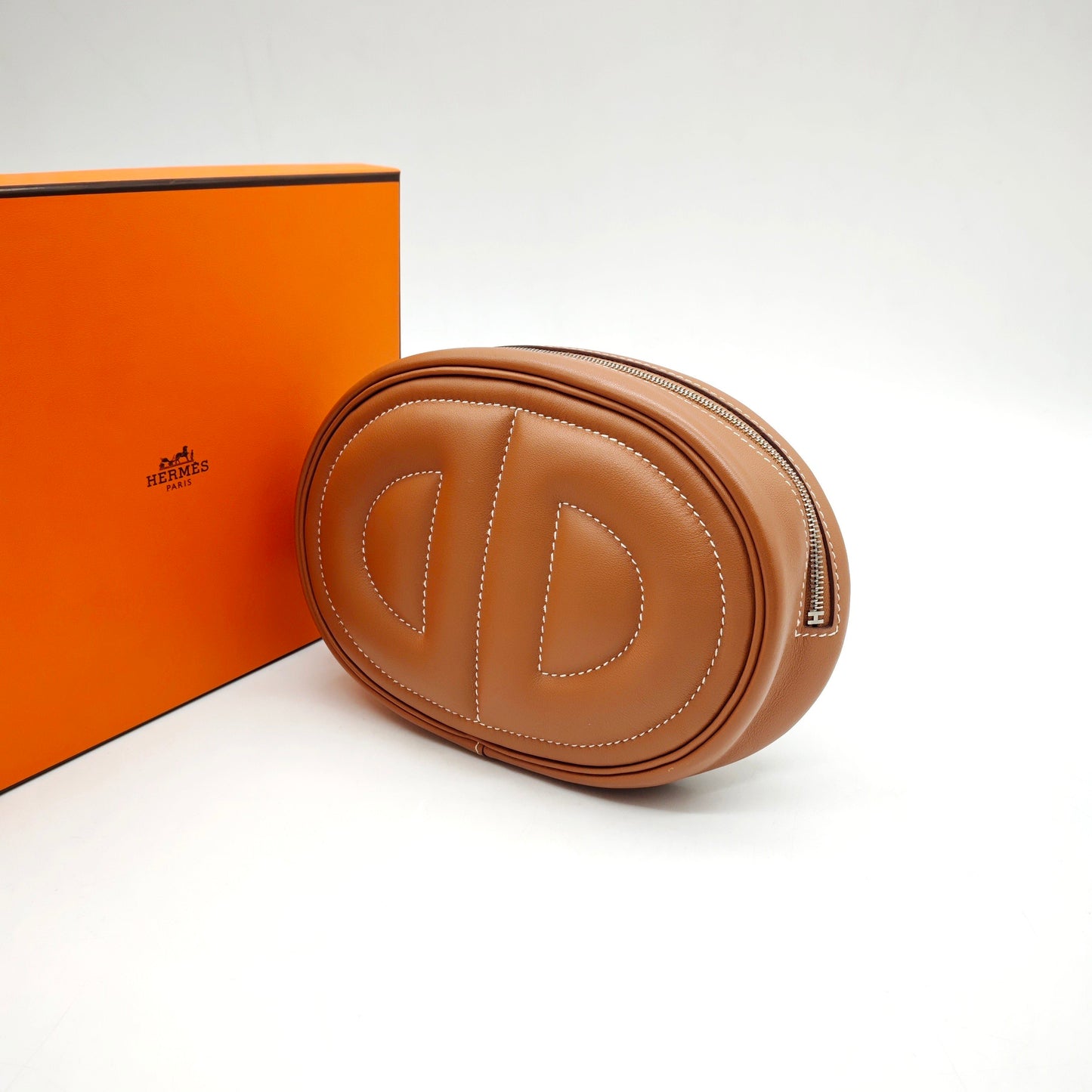 Hermes - In the Loop Banane Pouch - Swift leather - Brown - (mini)