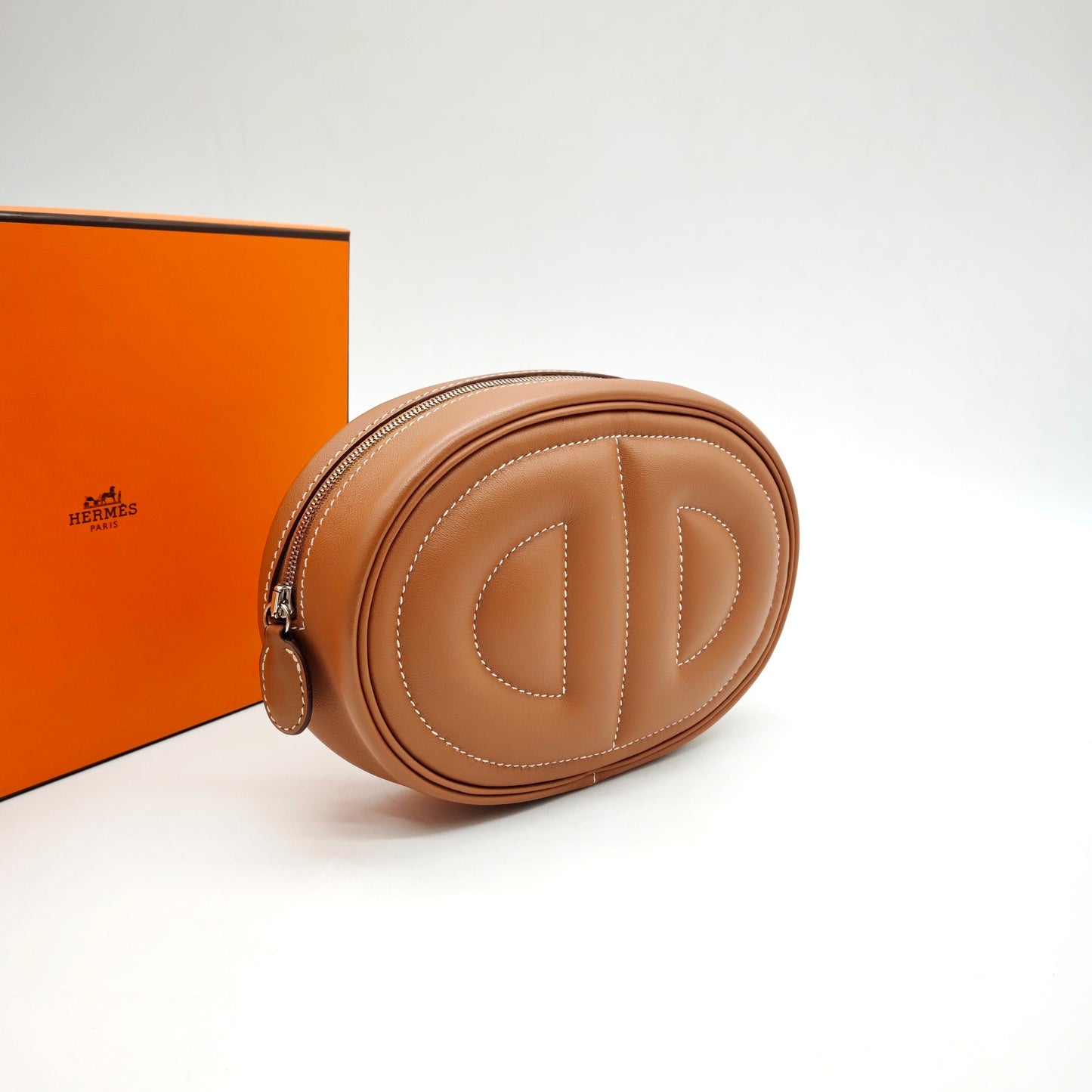 Hermes - In the Loop Banane Pouch - Swift leather - Brown - (mini)