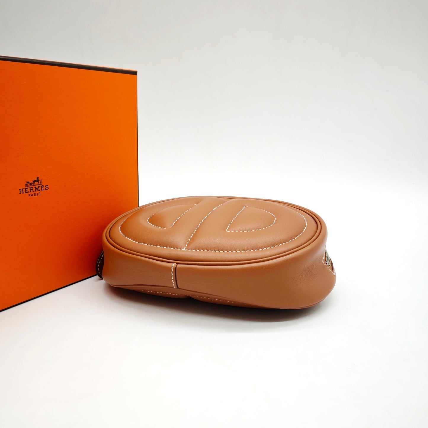 Hermes - In the Loop Banane Pouch - Swift leather - Brown - (mini)