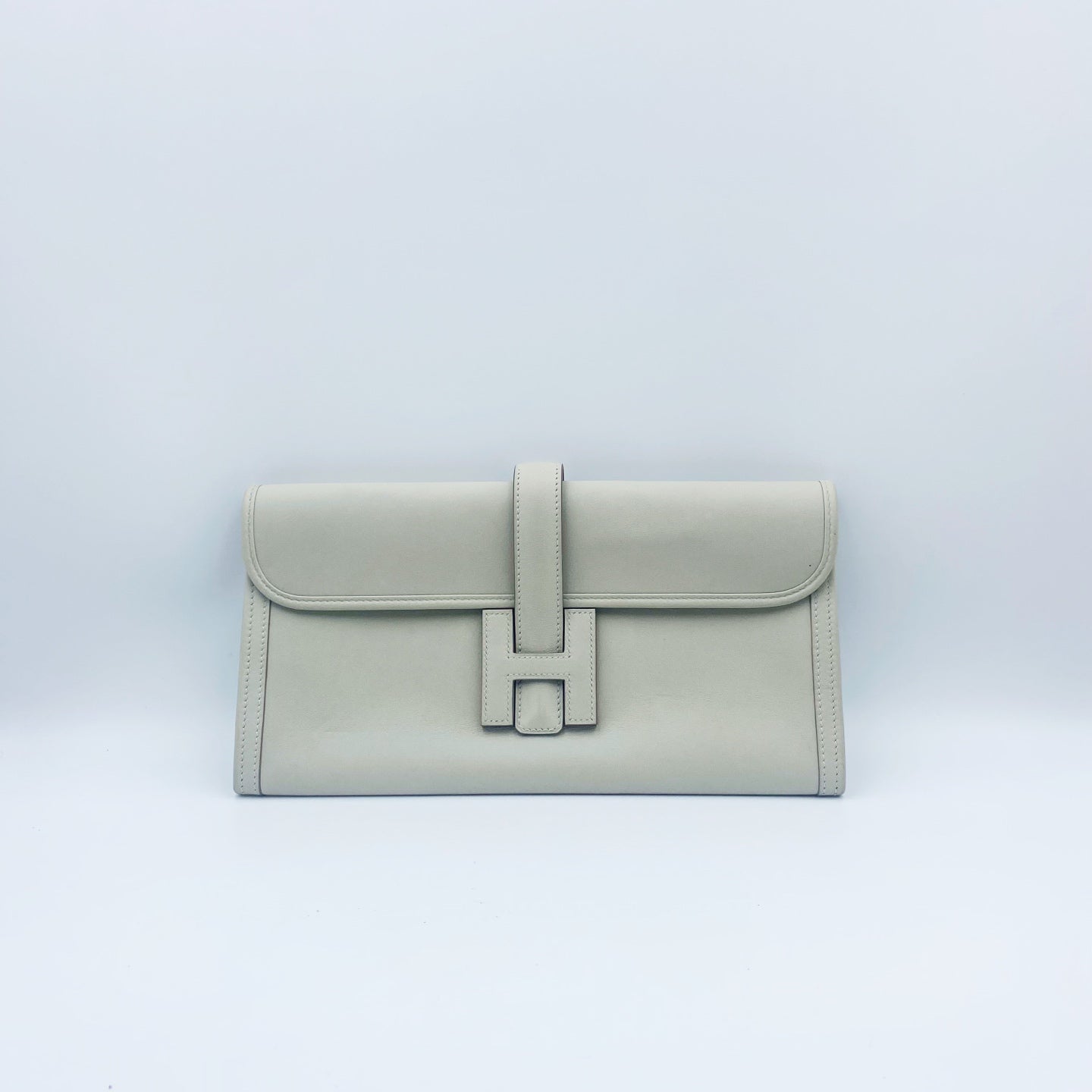 Hermes - Jige - Leather - White - (medium)