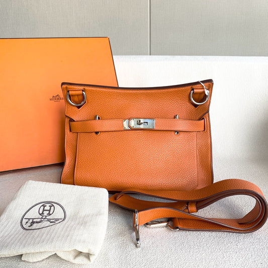 Hermes - Jypsiere 31 - Leather - Orange - (31)
