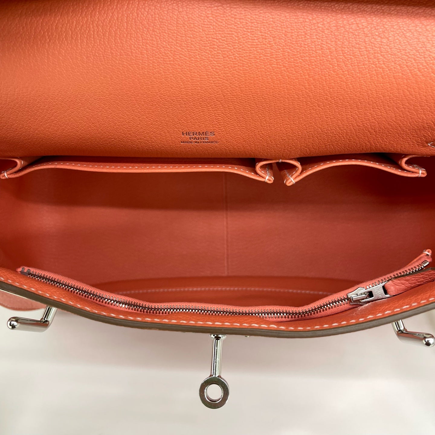 Hermès - Jypsiere 31 - Togo or Clemence leather - Lobster Pink with Silver-Tone Hardware - (medium)