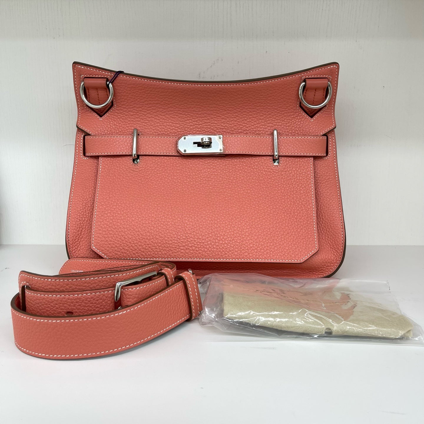 Hermès - Jypsiere 31 - Togo or Clemence leather - Lobster Pink with Silver-Tone Hardware - (medium)