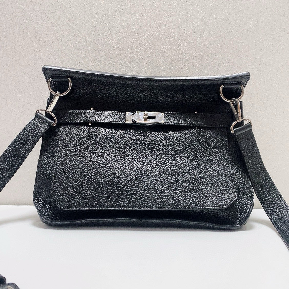 Hermès - Jypsiere 34 - Taurillon Clemence leather - Black - (large)