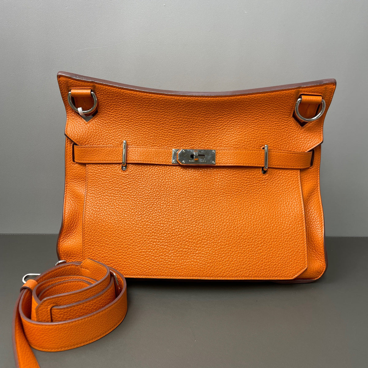 Hermes - Jypsiere - Leather - Orange - (large)