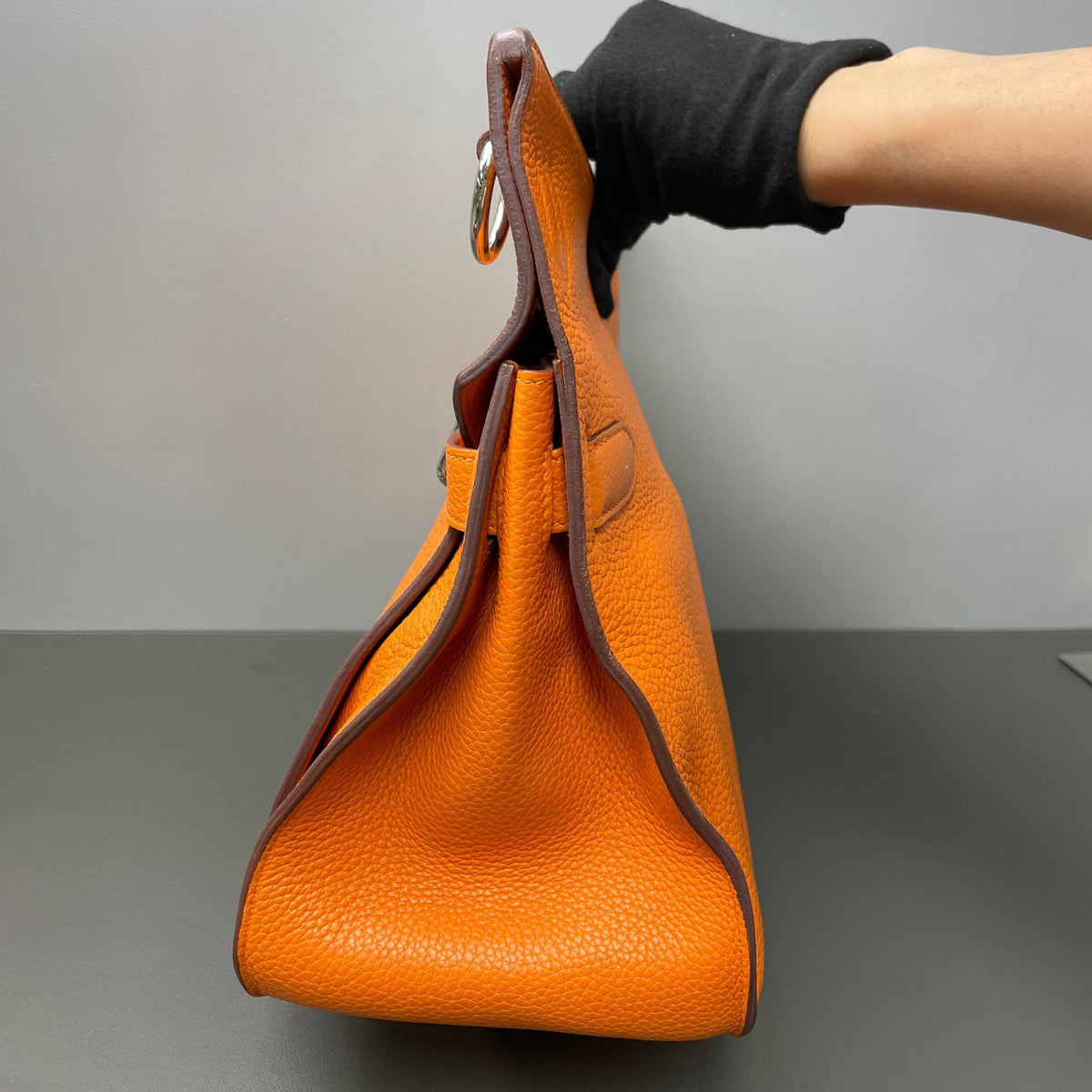 Hermes - Jypsiere - Leather - Orange - (large)