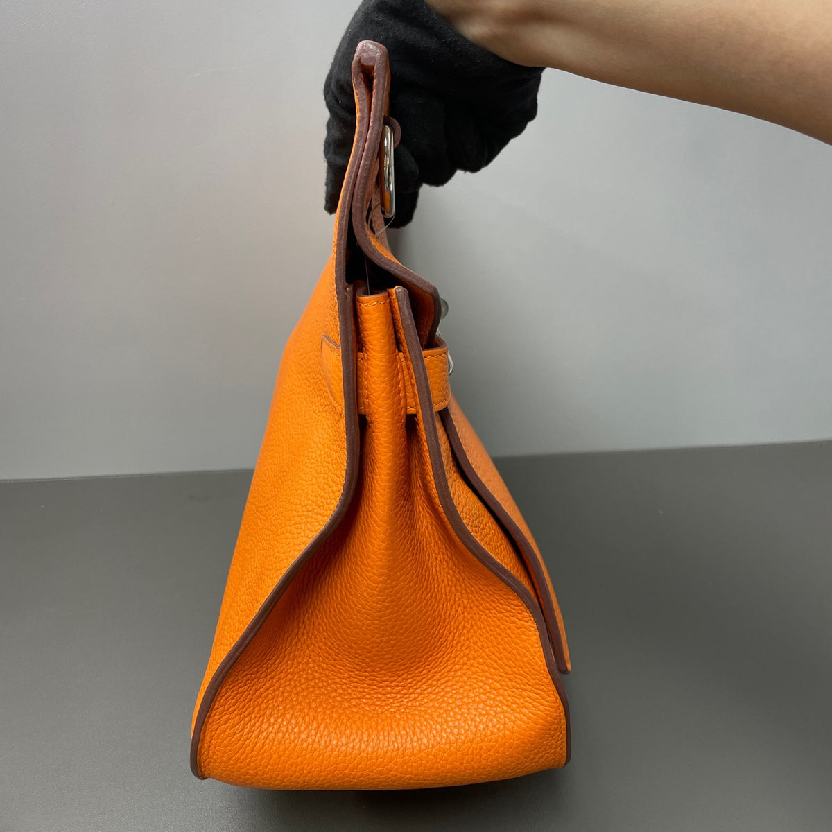Hermes - Jypsiere - Leather - Orange - (large)
