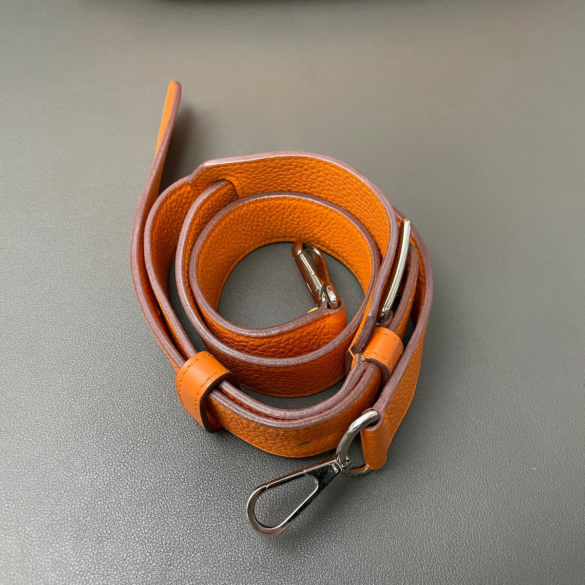 Hermes - Jypsiere - Leather - Orange - (large)