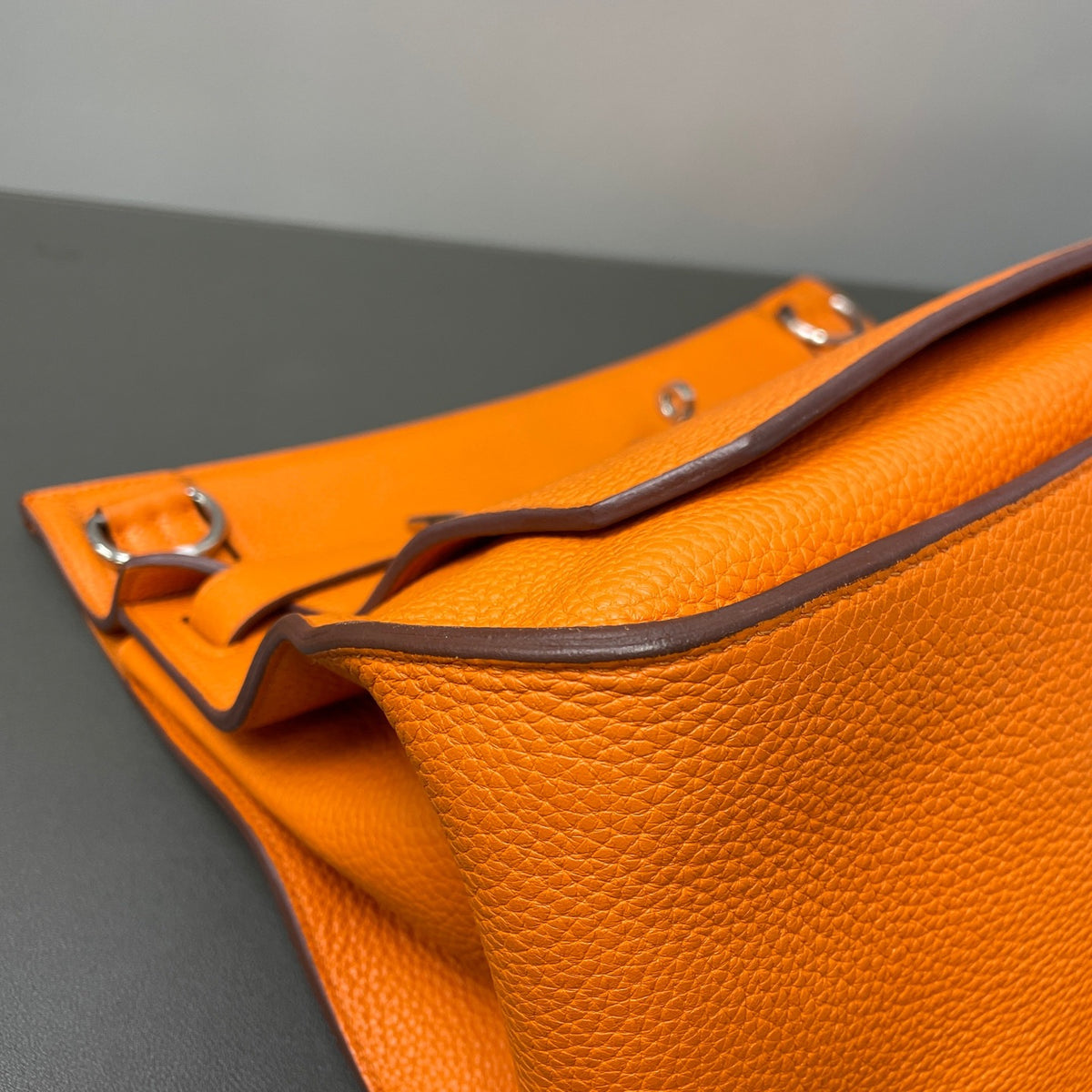 Hermes - Jypsiere - Leather - Orange - (large)