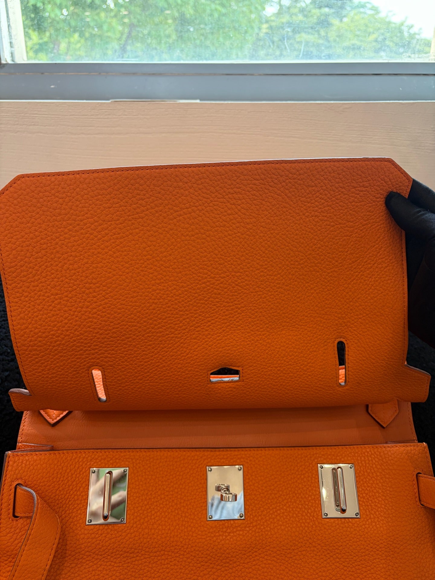 Hermès - Jypsiere - Leather - Orange - (medium)