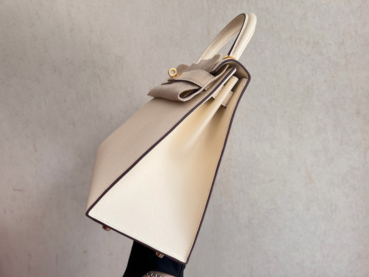 Hermès - Kelly 28 - Leather - White - (small)