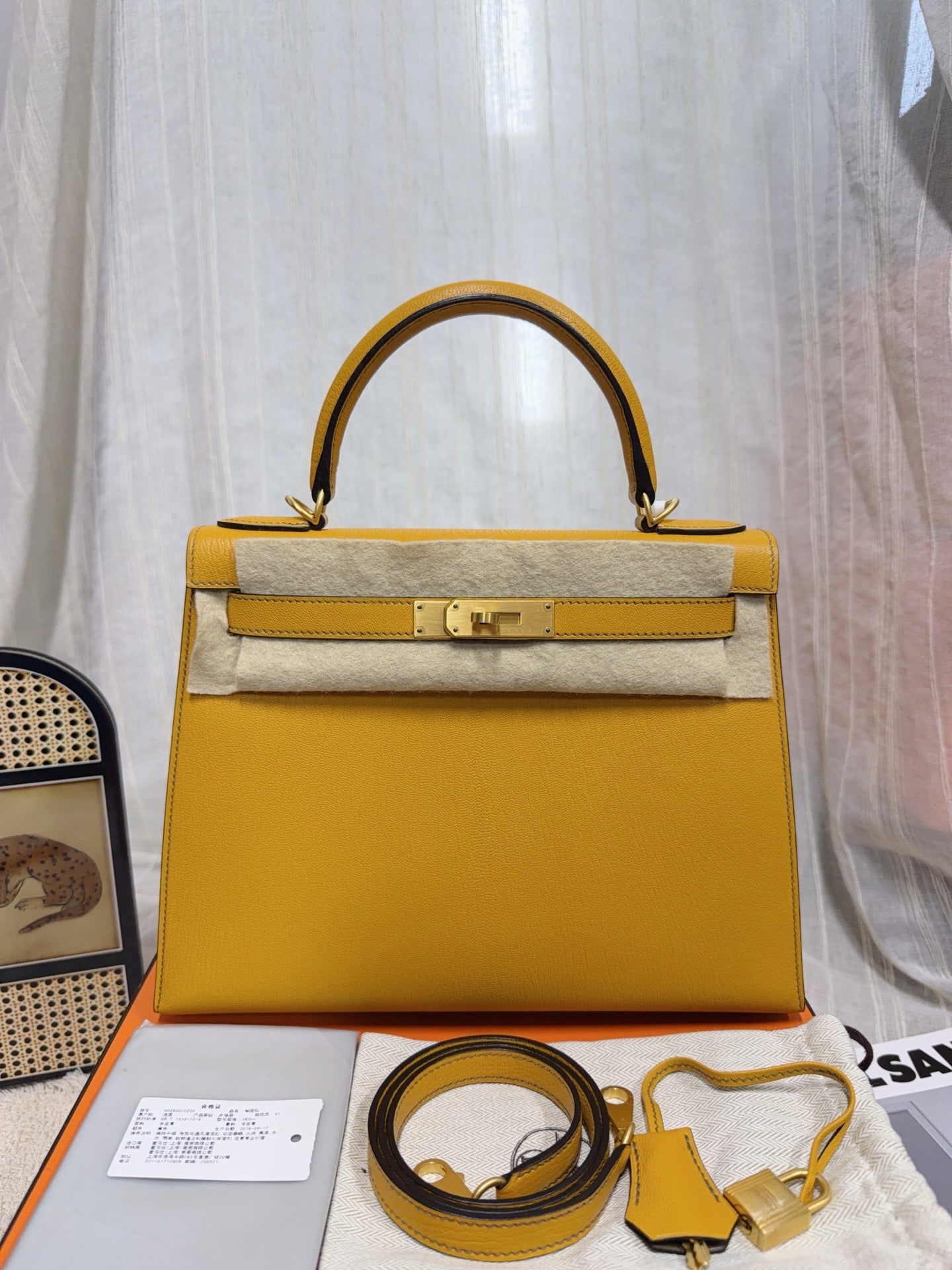 Hermès - Kelly 28 - Leather - Yellow - (28)