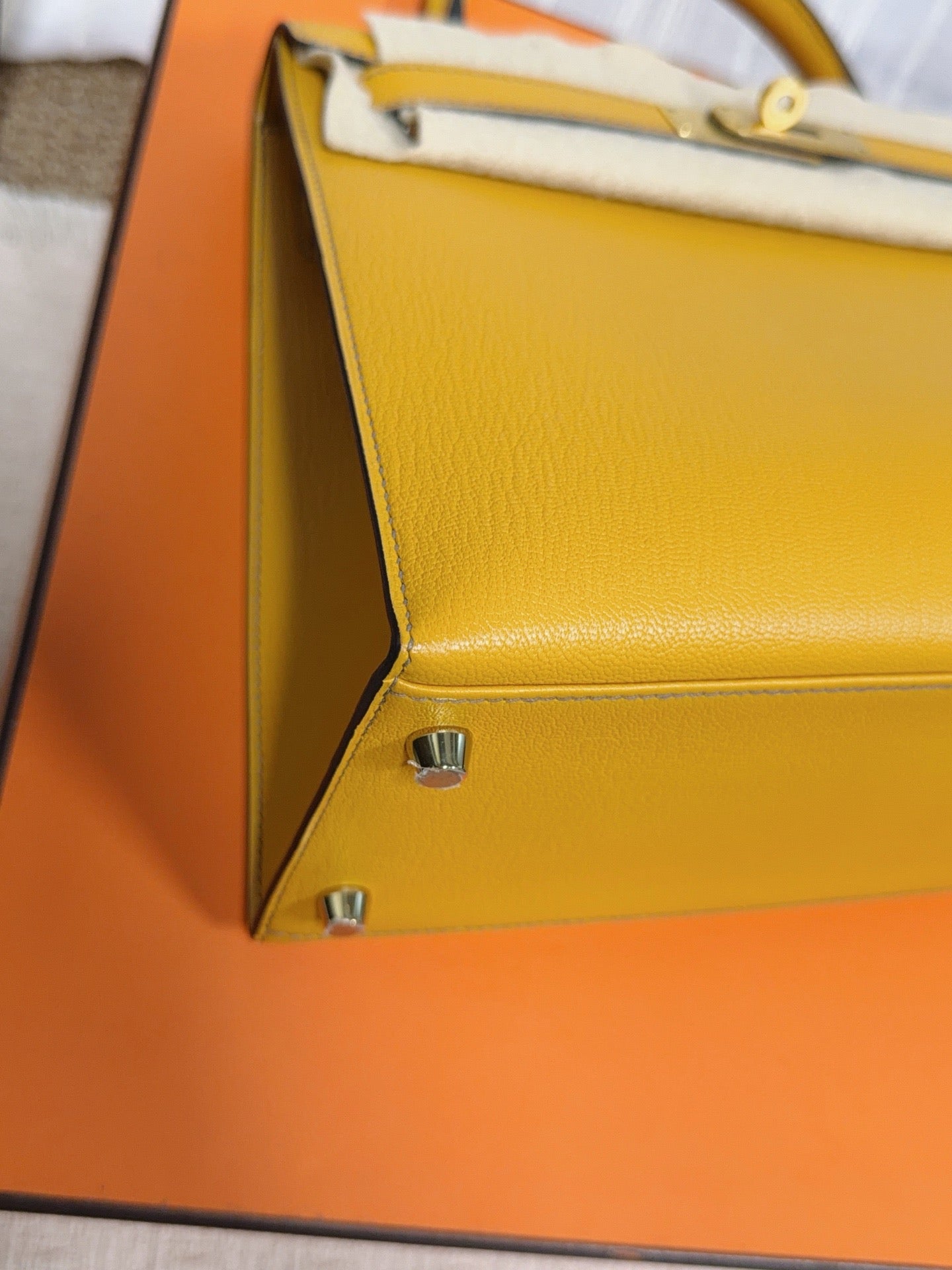 Hermès - Kelly 28 - Leather - Yellow - (28)