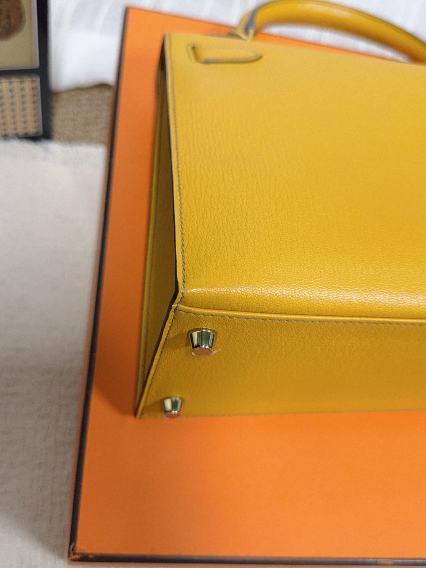 Hermès - Kelly 28 - Leather - Yellow - (28)