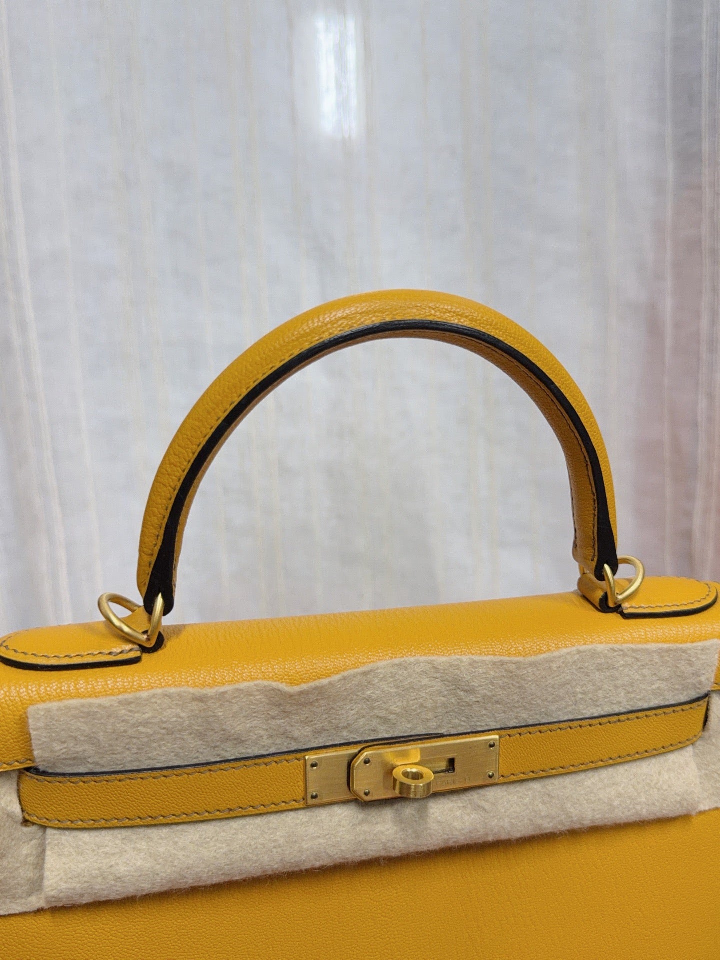 Hermès - Kelly 28 - Leather - Yellow - (28)