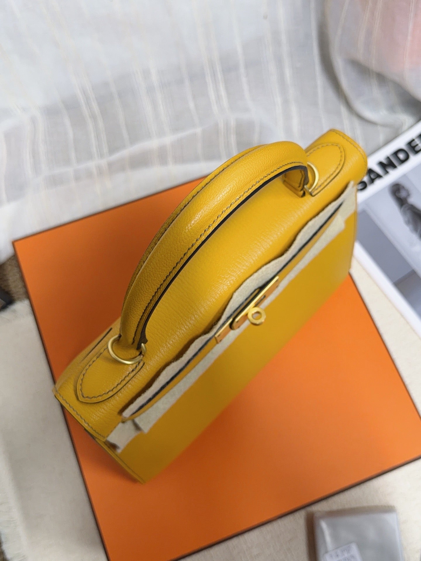 Hermès - Kelly 28 - Leather - Yellow - (28)