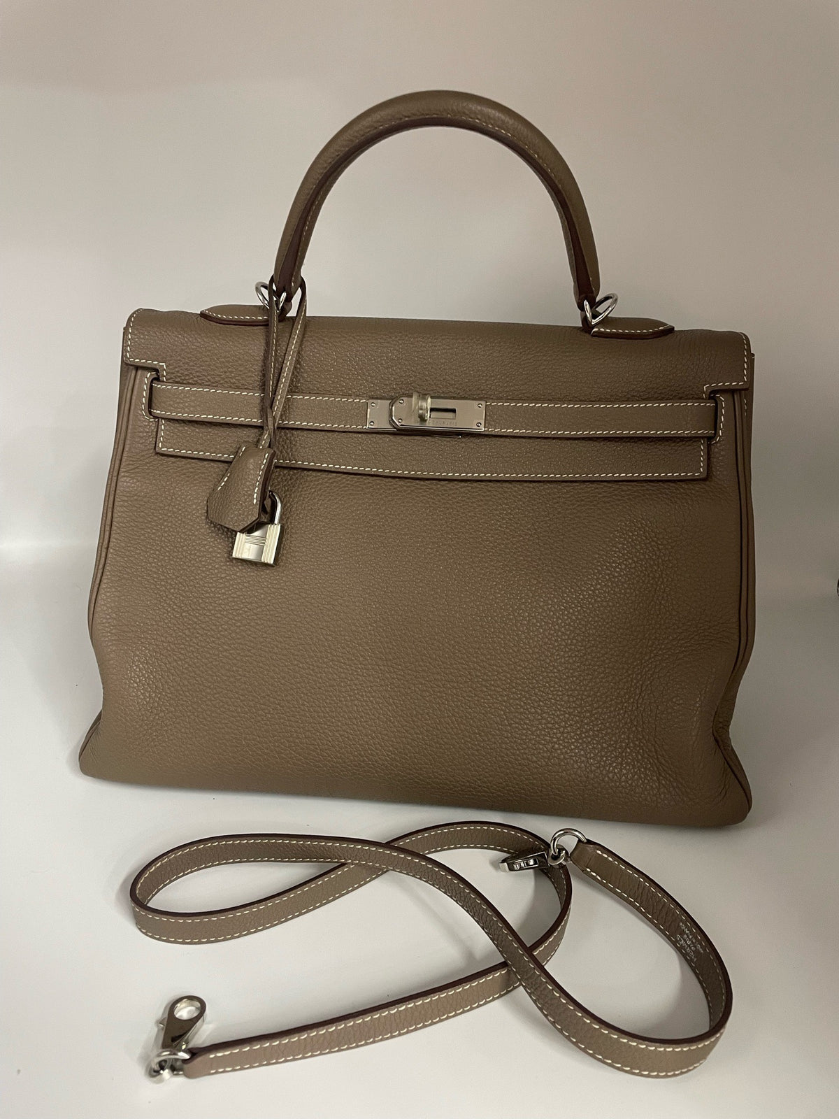 Hermes - Kelly 35 - Leather - Brown - (large)