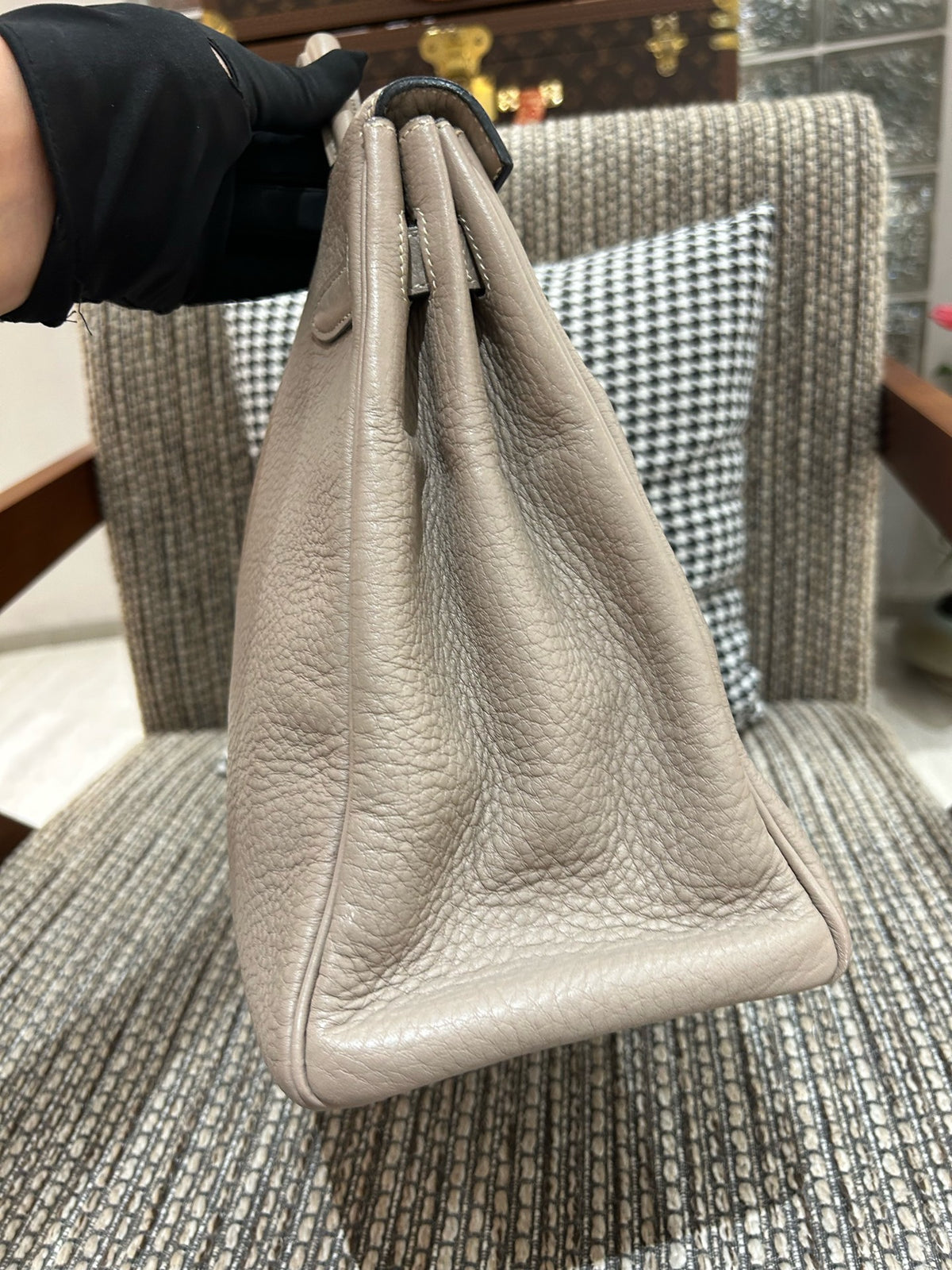 Hermes - Kelly 35 - Leather - Grey - (large)