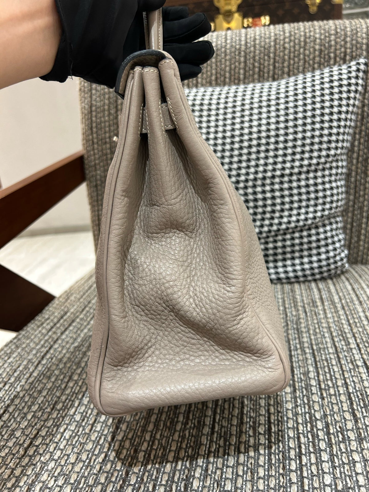 Hermes - Kelly 35 - Leather - Grey - (large)