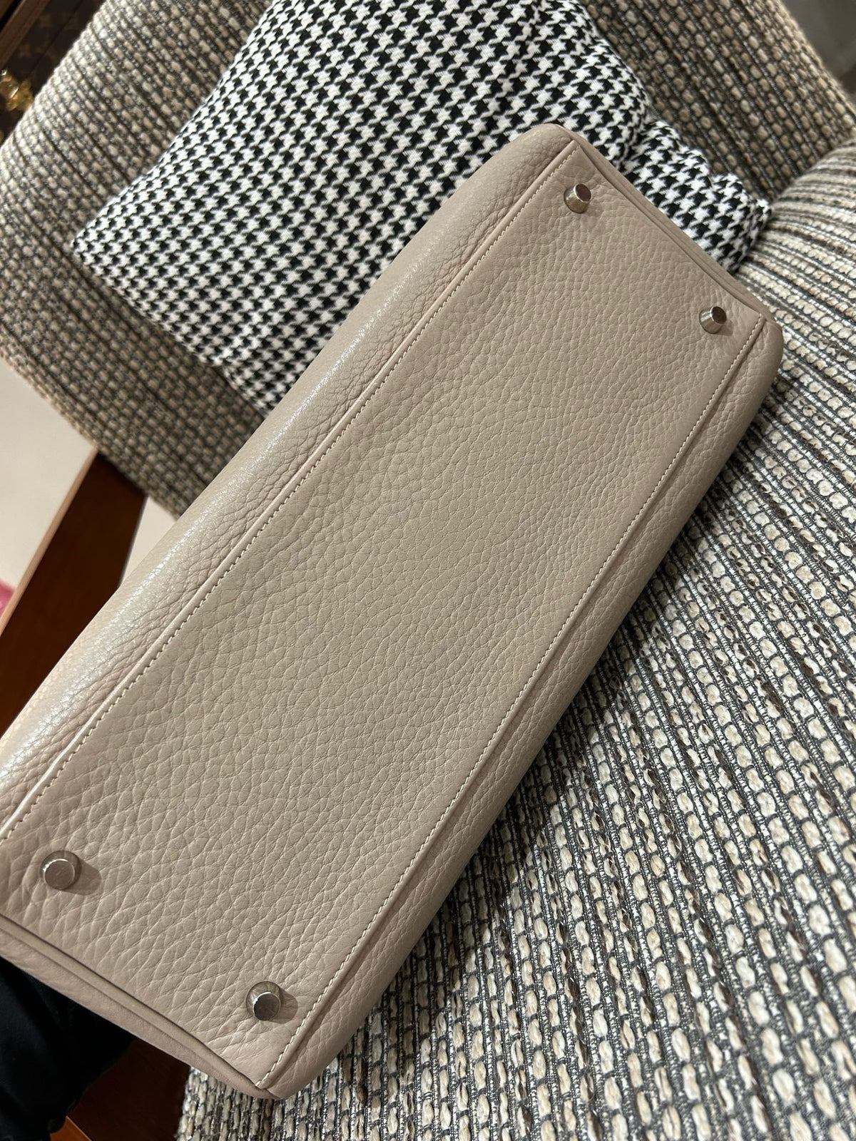 Hermes - Kelly 35 - Leather - Grey - (large)