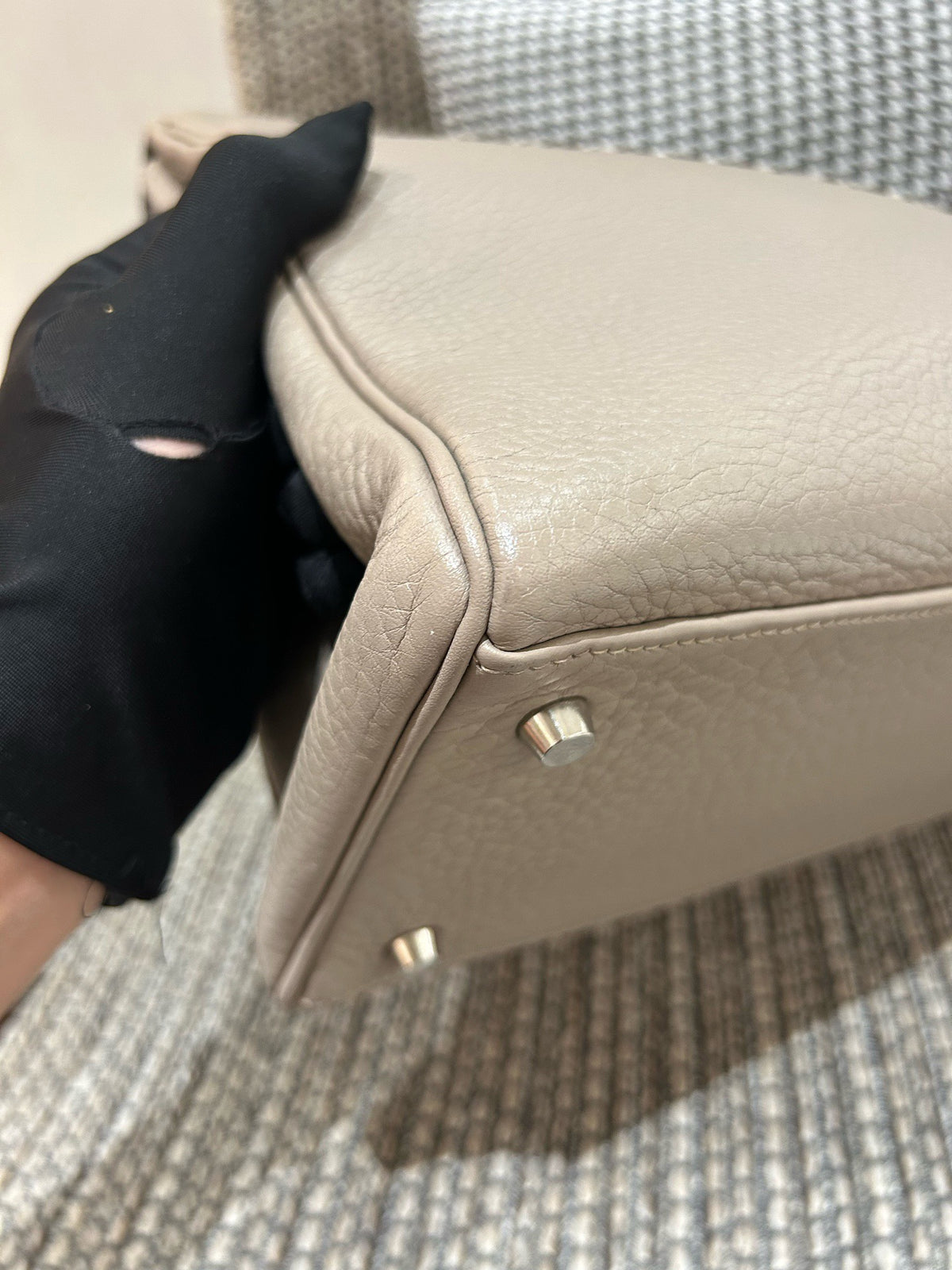 Hermes - Kelly 35 - Leather - Grey - (large)