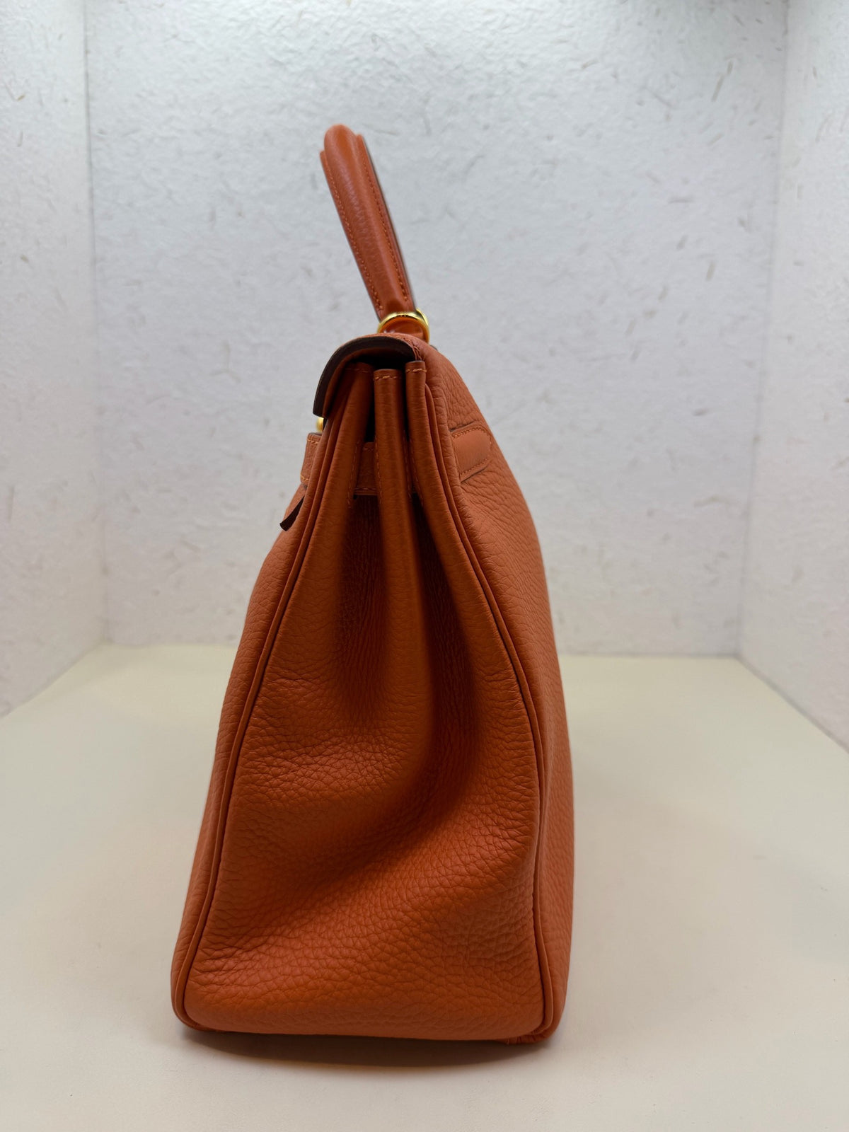 Hermes - Kelly 35 - Leather - Orange - (large)
